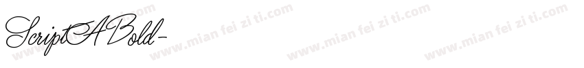 ScriptA Bold字体转换